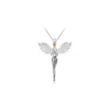 Guardian Angel Necklace With Crystals From Swarovski - Gift Set!