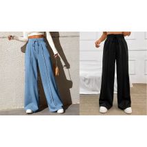 Women's High-Waisted Wide Leg Joggers - 6 Colours, 5 Sizes