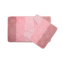 Petal Design Non-Slip Bath & Pedestal Mat Set - 6 Colours