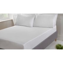 Eco Plain White Fitted Sheets and Pillowcases - 5 Options