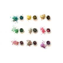Chunky Unicorn Mermaid Glitter Pots - 9 Colours