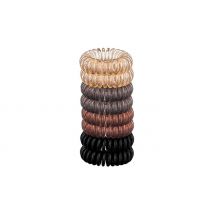 Gel Coil Ponytail Hair Bands - 8 or 16 Pack
