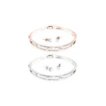 Anabelle Bracelet and Earrings Set - Encrusted With Crystals From Swarovski!
