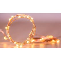 1 or 2-Pack of Warm LED Solar Fairy Lights - 100 or 200 LED