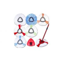 Spin Mop Replacement Heads with Optional Base - 3 Colours