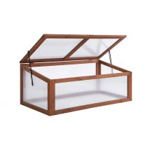 Outsunny Square Wooden Outdoor Greenhouse