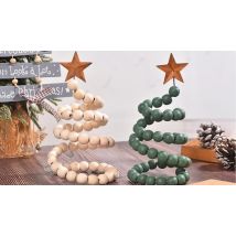 Set of 3 Beaded Christmas Tree Ornaments