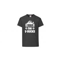 Kids 'I Behave For V Bucks' Gaming T-Shirt
