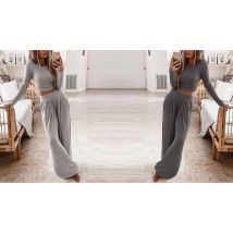 Two-Piece Casual Loungewear Set - 6 Colours & 6 Sizes