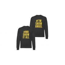 Snow At All & I'm Snow Angel Christmas Sweatshirt - 6 Colours & 8 Sizes