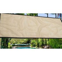 UV-Resistant Beige Sun Shade Awning - 1 x 1.8 Metres