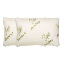 2-Pack Anti-Allergy Bamboo Memory Foam Pillows!
