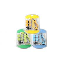 Pro Alloy Garden Hose Spray Gun 5-Piece Kit - 3 Colours