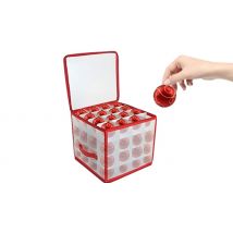 64 Christmas Bauble Red Storage Box