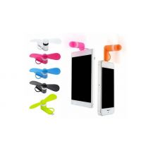 1 or 2-Pack of Universal Phone Fans - 4 Colours