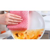 Coral Velvet Dish Towel Rags - 4, 8, or 12 Pack