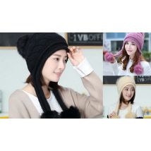 Pom Pom Ear Warmer Hat - 6 Colours