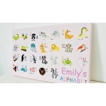 Kid's Personalised Alphabet Chart - 2 Colours
