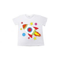 Colour-In DIY T-Shirt with 12 Washable Magic Pens - 15 Designs, 8 Sizes