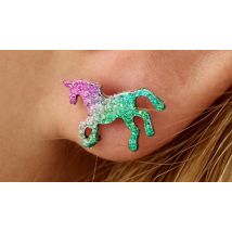 Glitter Sparkle Unicorn Earrings