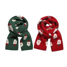 Knitted Christmas Santa Scarf - 2 Colours