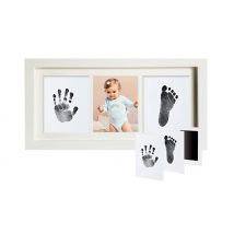 Inkless Baby Footprint & Handprint Ink Pad & Frame Set