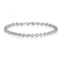 Cubic Zirconia Crystal Tennis Bracelet - Optional Box