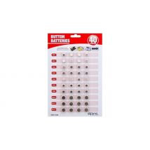 40-Pack Button Cell Batteries - 1.5V