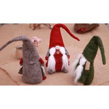 Christmas Santa Doll Decorations - 3 Colours