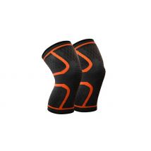 Pair of Nylon Compression Knee Sleeves - 4 Sizes & 4 Colours