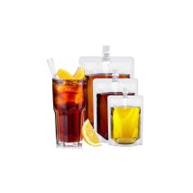 Reusable Clear Drink Pouches with Funnel - 2 Sizes