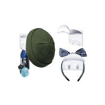 10-Pack Self Adhesive Hat Wall Hooks - 3 Colours