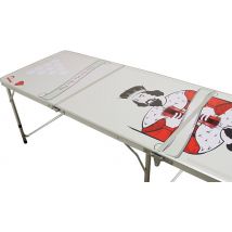 8ft Folding Beer Pong Table - FREE Pair of Microfibre Cloths!