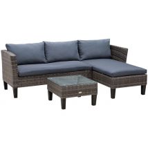 3-Seater PE Rattan Furniture Set