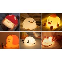 Rechargeable LED Silicone Night Light - 7 Styles
