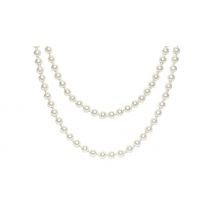 Flapper-Style Faux Pearl Cluster Necklace