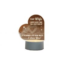 Love Note Acrylic Table Lamp - 6 Designs