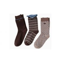 3 Pairs of Retro-Style Polka Dot & Striped Socks