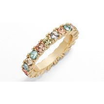 Crystal Multi-Coloured Ring With Swarovski Elements -3 Colours & 5 Sizes