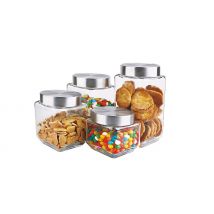 4 Piece Glass Jar Set