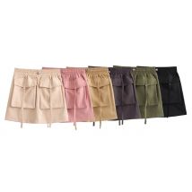 Women’s A-Line Short Cargo Skirt - 6 Colours & 4 Sizes