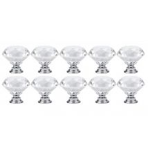 Set of 12 Diamond Shaped Door Knobs