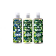 Faith in Nature Hemp & Meadowfoam Shampoo, Conditioner & Bodywash Set