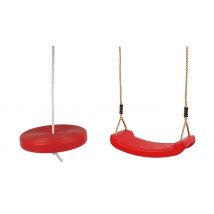 Kids Red Outdoor Swing - 2 Options