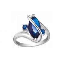 Marquise Cut Lab-Created Sapphire Ring - 4 Sizes
