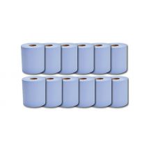 6-Pack of 2-Ply Blue Hand Towel Roll