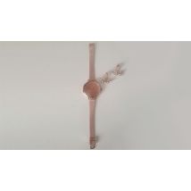 Rose Gold Disco Glitter Watch With Leaf Earrings