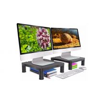 2-Pack Height Adjustable Monitor Stand