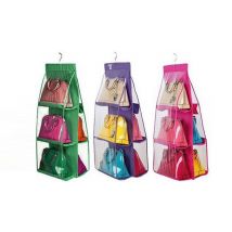 6-Pocket Hanging Handbag Organiser - 3 Colours