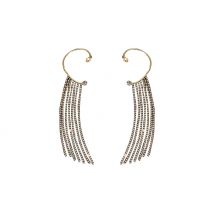 Long Tasselled Jewelled Ear Cuffs - 2 Colours